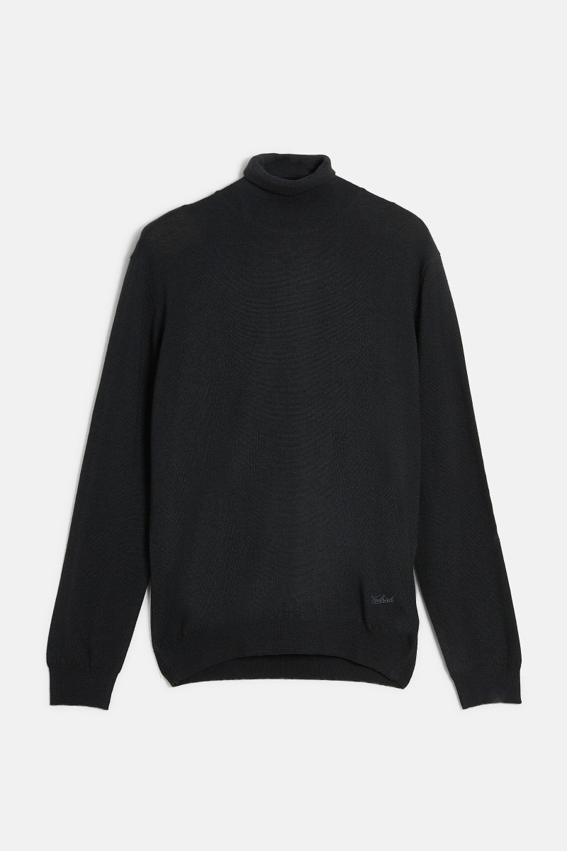 Rolák Woolrich Gd Knitted Turtleneck Black