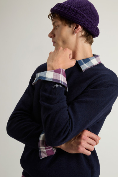SVETR WOOLRICH LAMBSWOOL CREWNECK - Fotografie č. 4