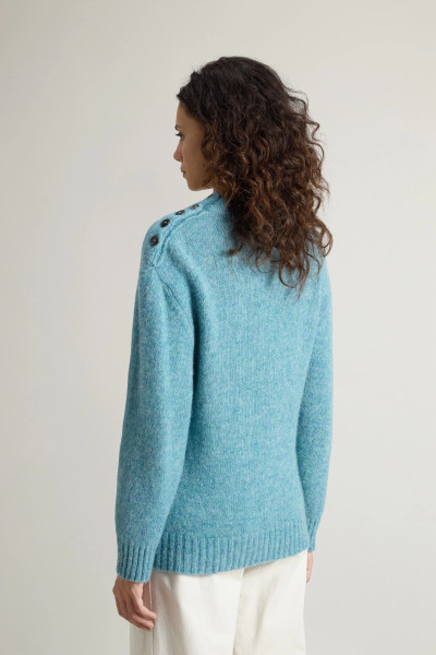 PULÓVER WOOLRICH BABY ALPACA CREWNECK - Kép 3