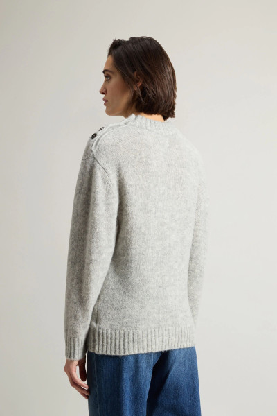 PULÓVER WOOLRICH BABY ALPACA CREWNECK - Kép 3
