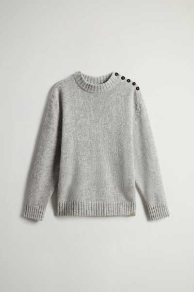 PULÓVER WOOLRICH BABY ALPACA CREWNECK - Kép 5