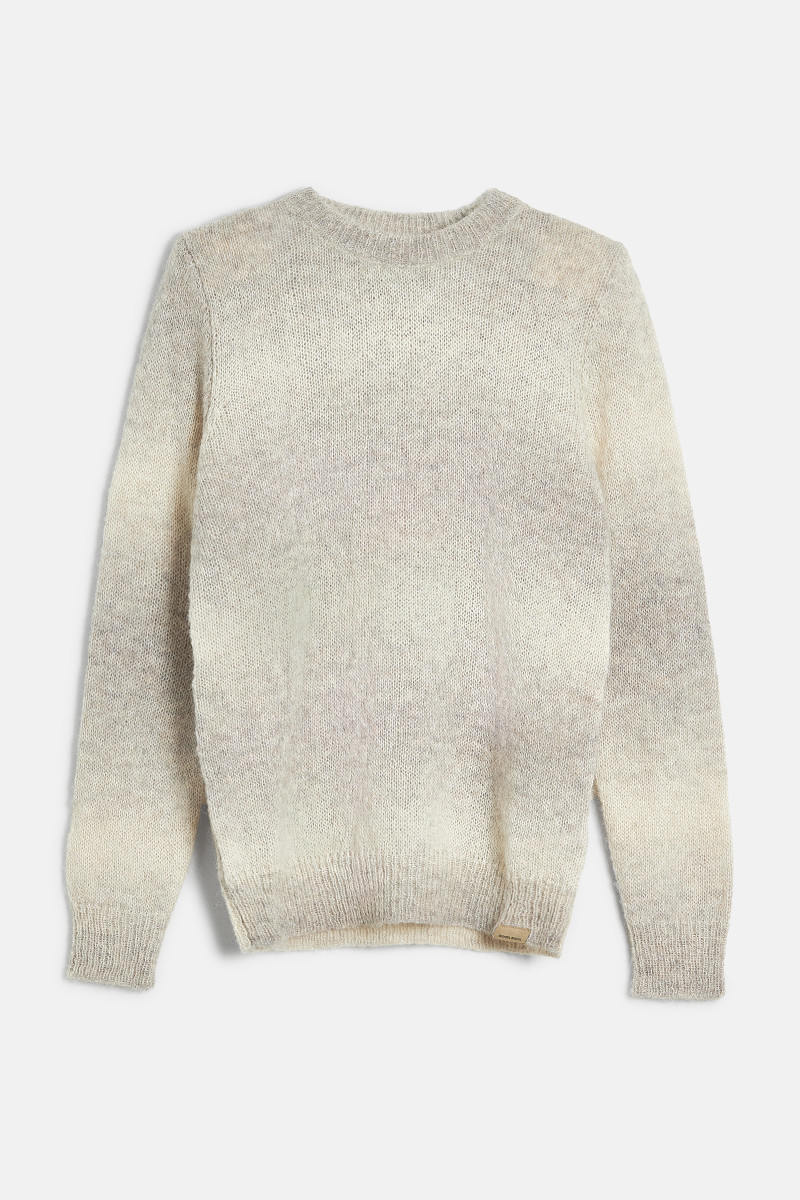Levně Svetr woolrich alpaca ombre wool crewneck grey