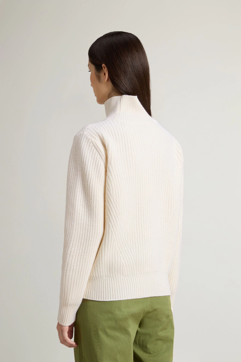Rolák Woolrich Canberra Turtleneck Plaster White