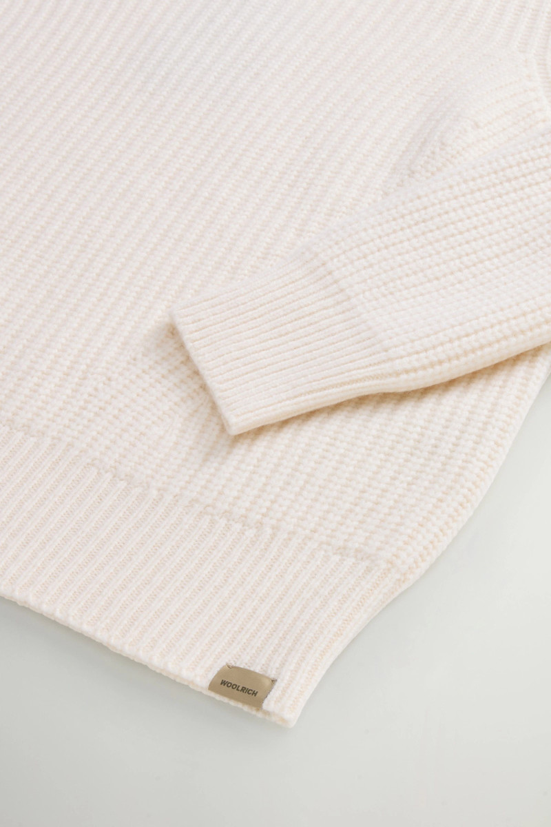Rolák Woolrich Canberra Turtleneck Plaster White