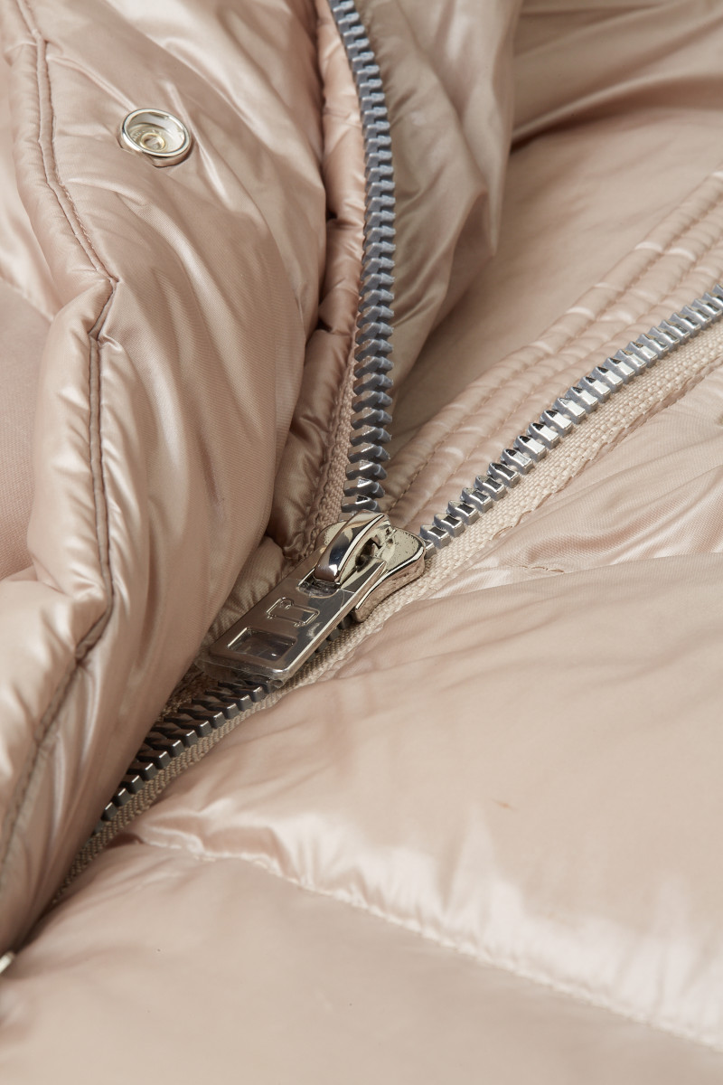 Bunda Woolrich Aliquippa Long Puffer Jacket Light Taupe