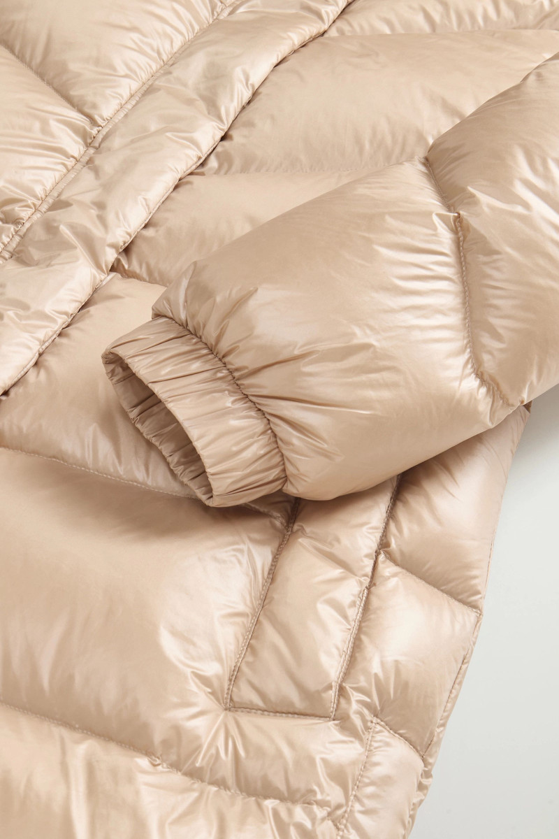 Bunda Woolrich Aliquippa Long Puffer Jacket Oxford Tan