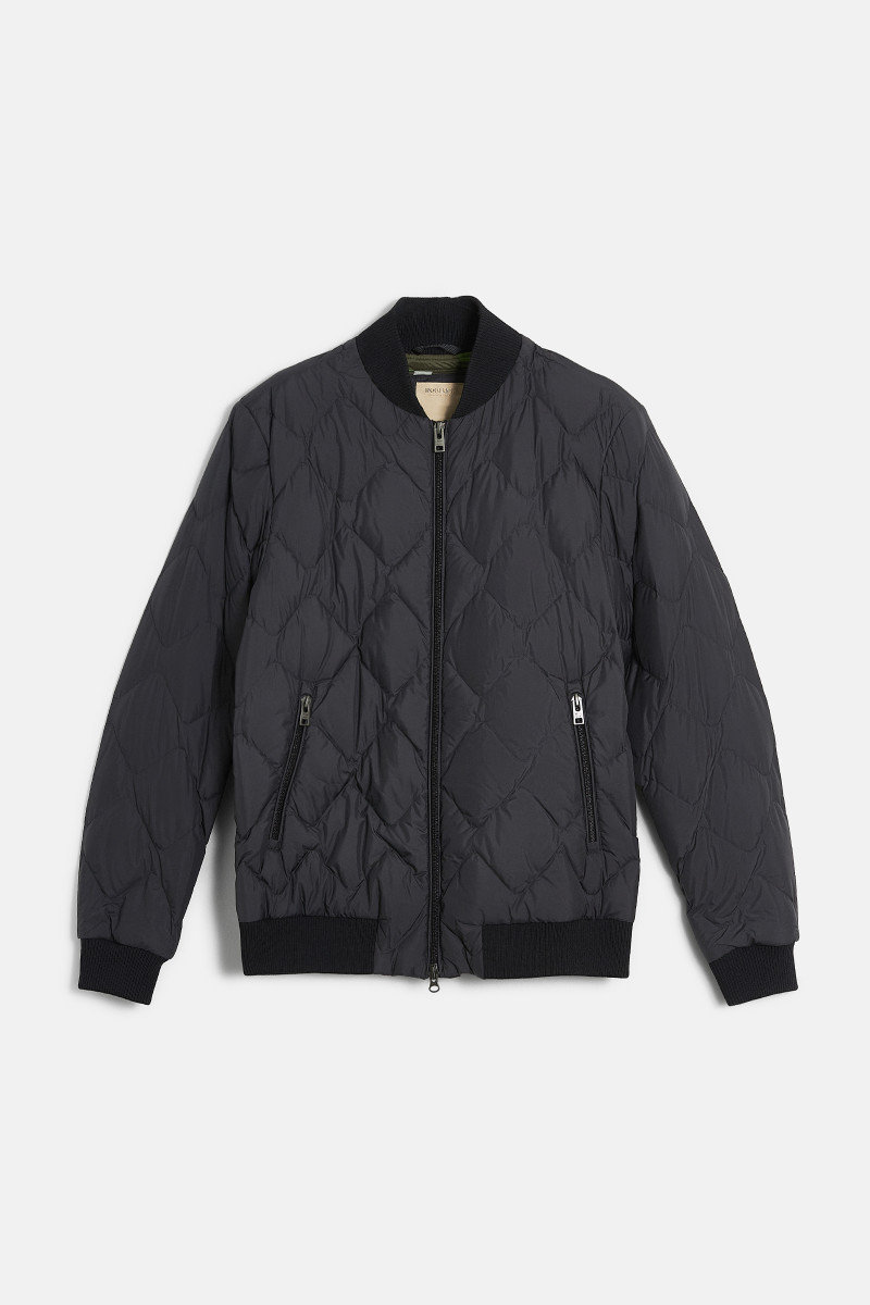 Bunda Woolrich Heritage Microfiber Bomber Black