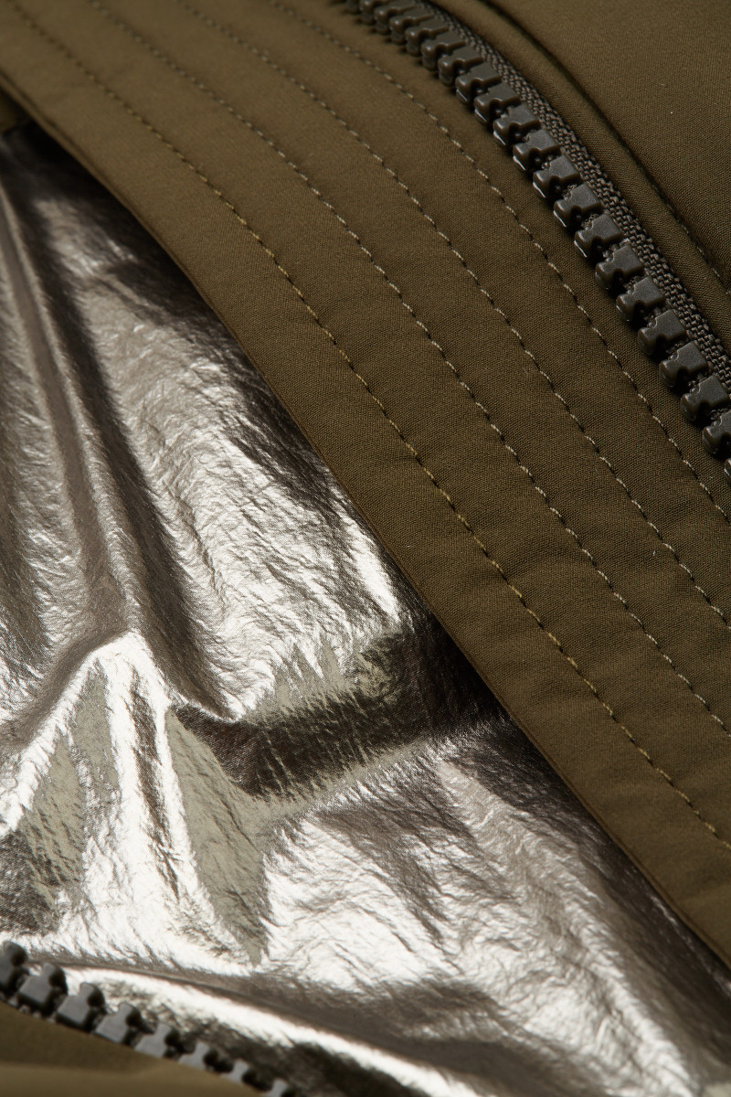Bunda Woolrich Matt Stretch Long Puffer Parka Dark Green
