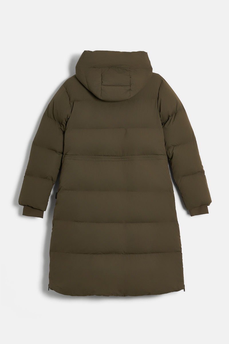Bunda Woolrich Matt Stretch Long Puffer Parka Dark Green