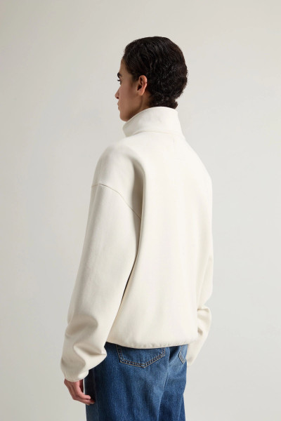 MELEGÍTŐ FELSŐ WOOLRICH INTERLOCK FLEECE HALF ZIP - Kép 3
