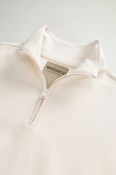 MELEGÍTŐ FELSŐ WOOLRICH INTERLOCK FLEECE HALF ZIP - Kép 6