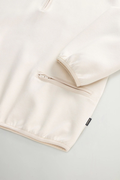 MELEGÍTŐ FELSŐ WOOLRICH INTERLOCK FLEECE HALF ZIP - Kép 7