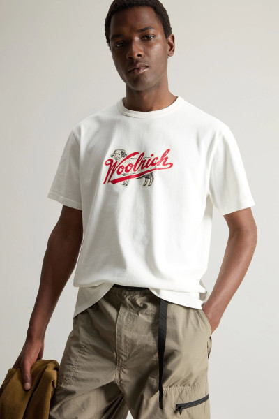 PÓLÓ WOOLRICH SHEEP GRAPHIC T-SHIRT - Kép 4