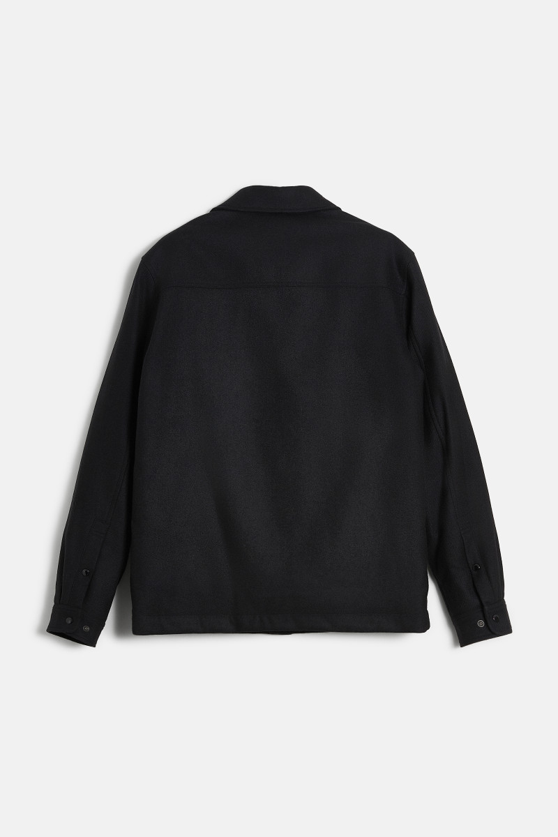 Bunda Woolrich Alaskan Wool Overshirt Black