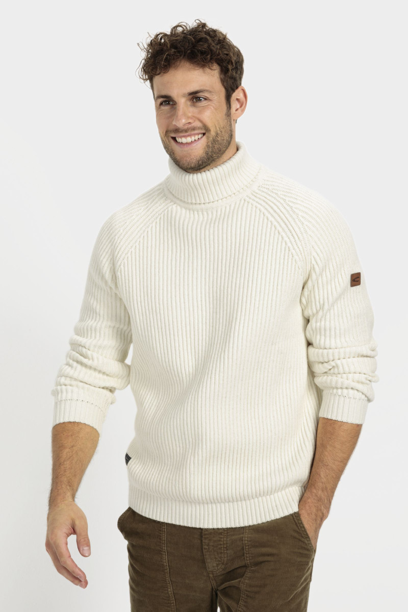 Sveter Camel Active Pullover Rollneck Creme