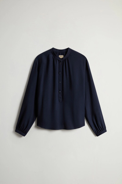 BLÚZ WOOLRICH LIGHT GAUZE WOOL SHIRT - Kép 5