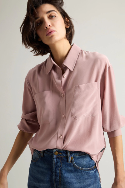 KOŠILE WOOLRICH WASHED SILK SHIRT - Fotografie č. 4