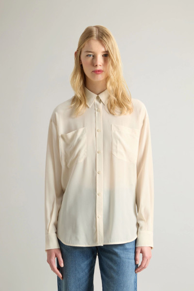KOŠILE WOOLRICH WASHED SILK SHIRT - Fotografie č. 1