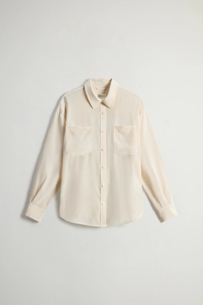 KOŠILE WOOLRICH WASHED SILK SHIRT - Fotografie č. 5