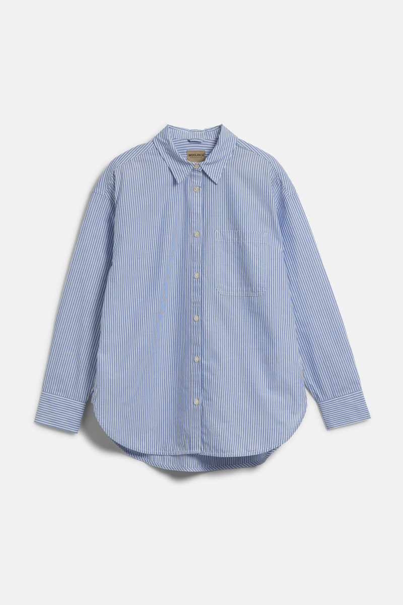 Ing Woolrich End On End Shirt Citadel Stripe