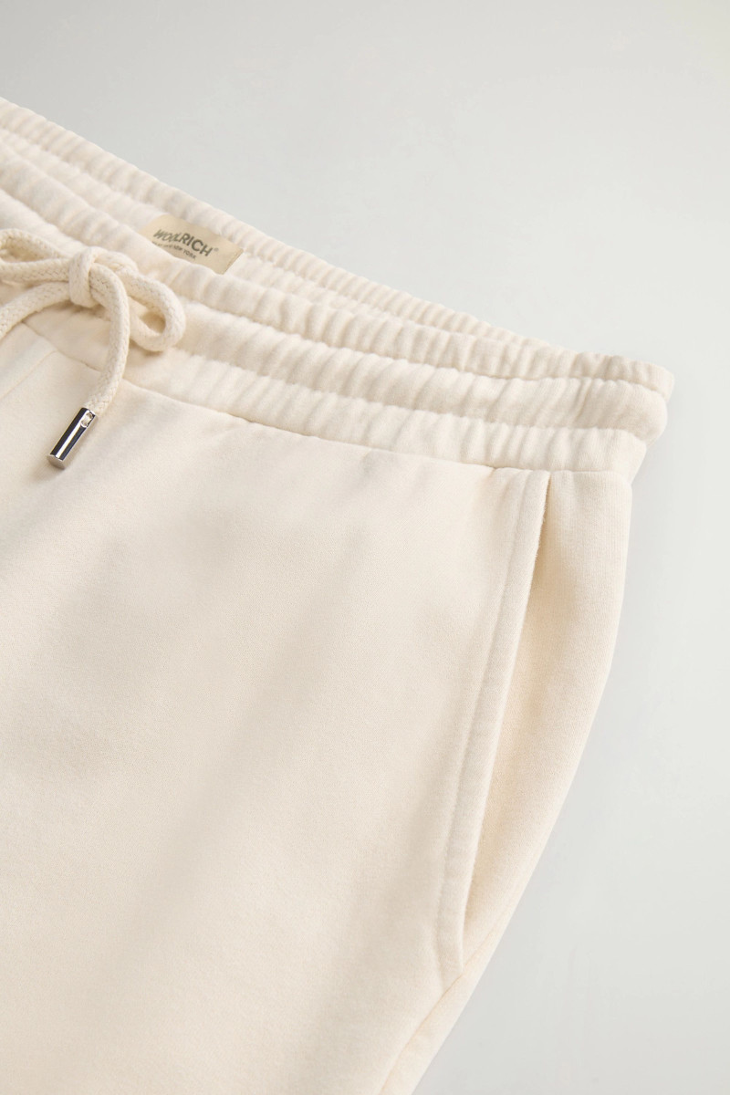 Tepláky Woolrich Light Fleece Pant Milky Cream