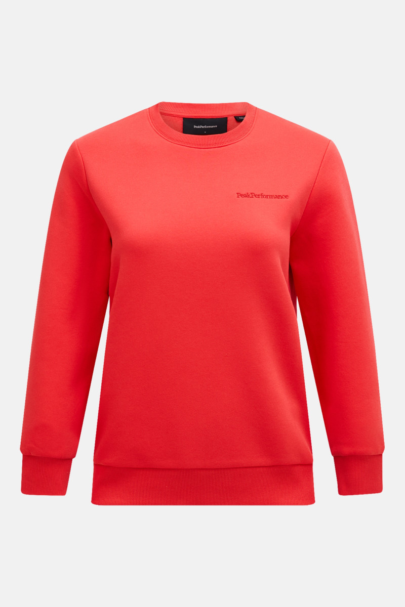 Melegítőfelső Peak Performance W Original Small Logo Cre Brilliant Red/Black/