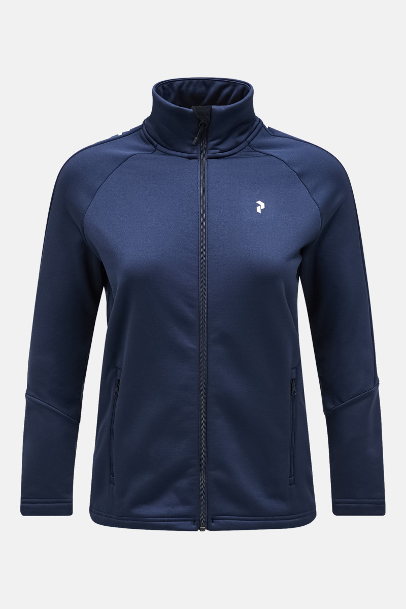 Mikina Peak Performance W Rider Zip Jacketow Blue Shadow