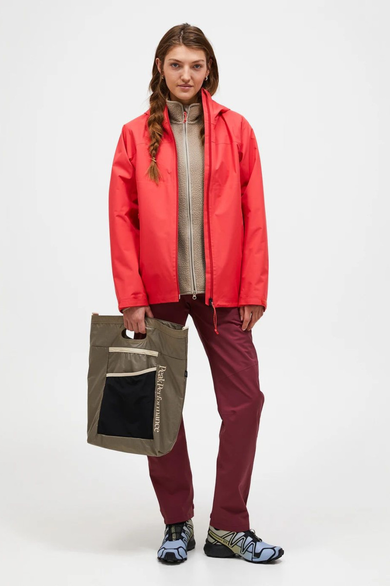 Bunda Peak Performance W Treeline Shell Jacket Brilliant Red/Black/