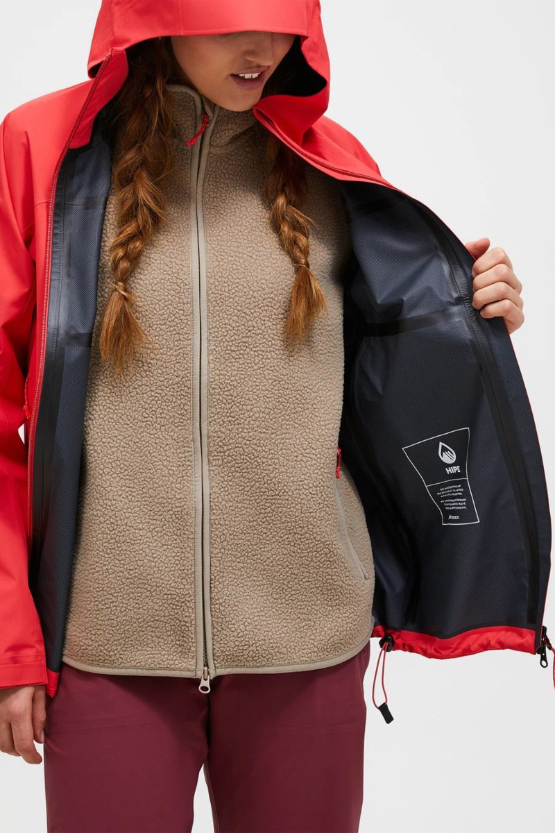 Bunda Peak Performance W Treeline Shell Jacket Brilliant Red/Black/
