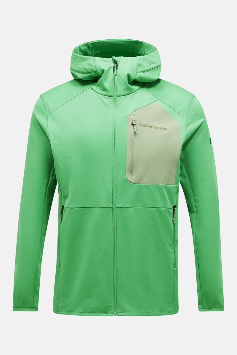 Melegítőfelső Peak Performance M Utility Light Zip Hood Peppermint