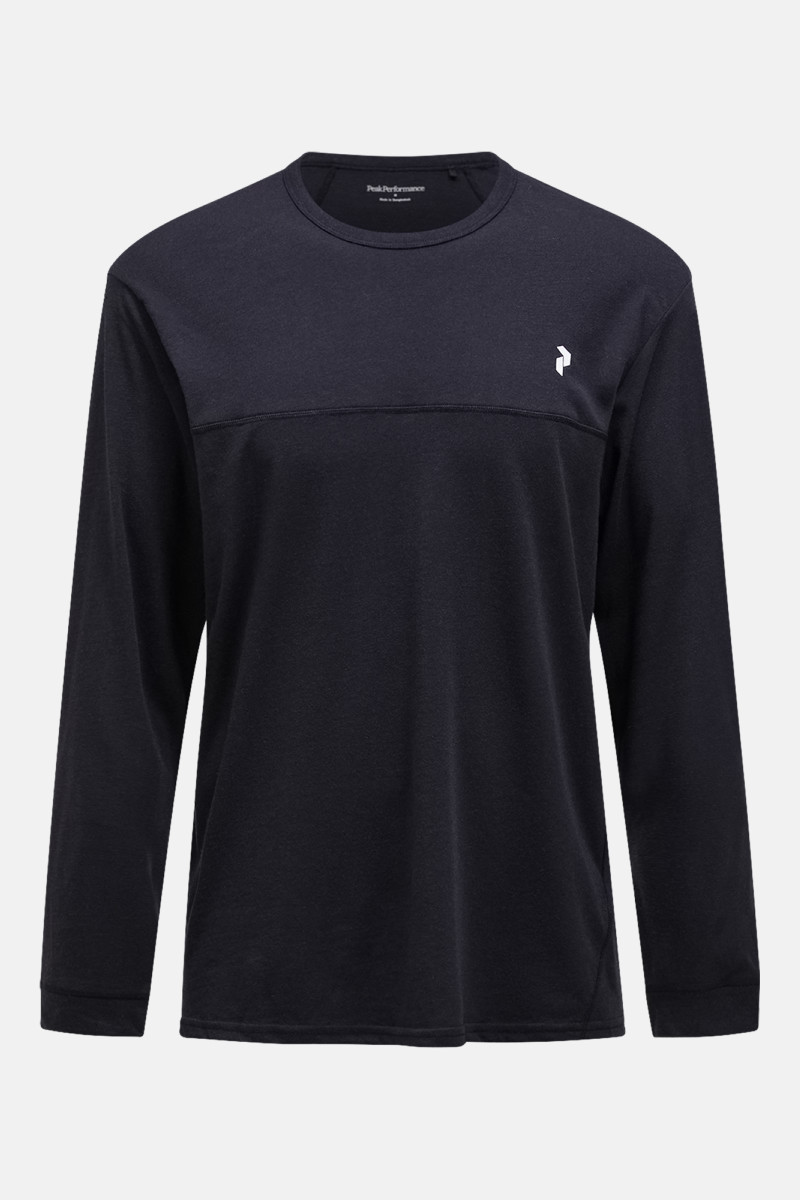 Póló Peak Performance M Trail Wool Blend Ls Black