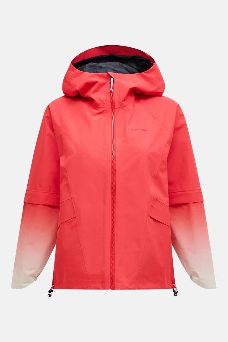 Levně Bunda peak performance w trailblazer shell jackebrilliant red brilliant red/black/