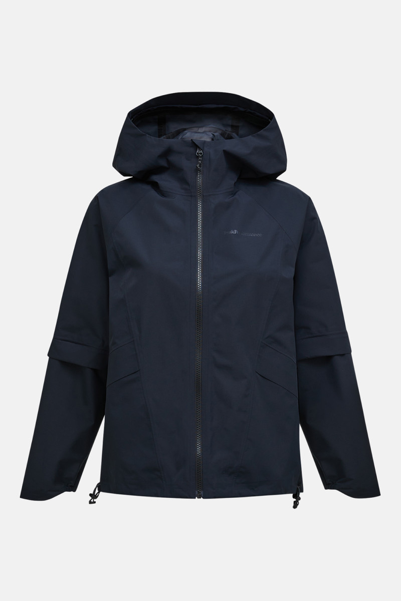 Levně Bunda peak performance w trailblazer shell jackebrilliant red black