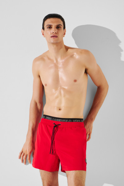 PLAVKY KARL LAGERFELD IKON ELASTIC BOARDSHORTS - Fotografie č. 1