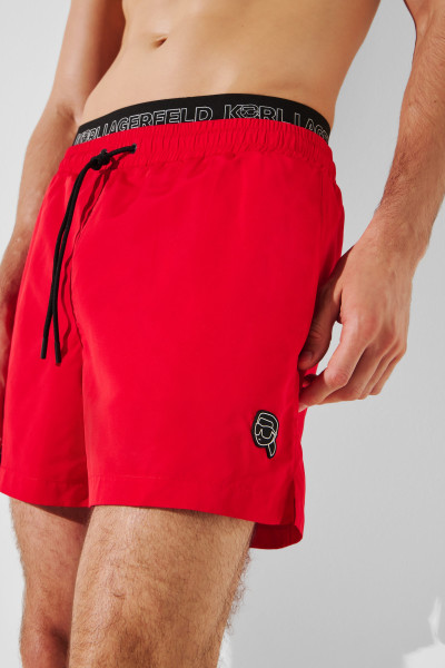 PLAVKY KARL LAGERFELD IKON ELASTIC BOARDSHORTS - Fotografie č. 4
