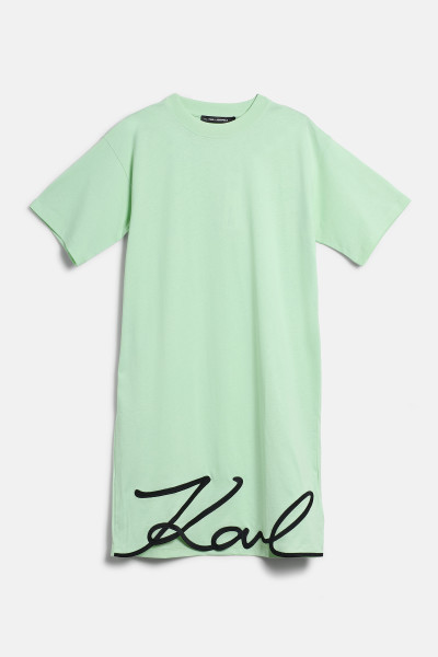 ŠATY KARL LAGERFELD KARL SIGNATURE HEM DRESS - Fotografia č. 1
