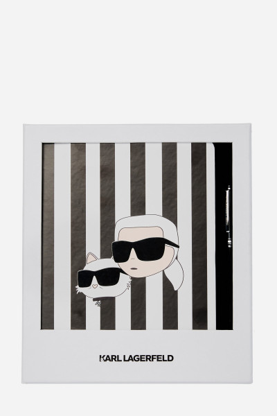 ZOŠIT KARL LAGERFELD IKON NOTEBOOK + PEN SET - Fotografia č. 1