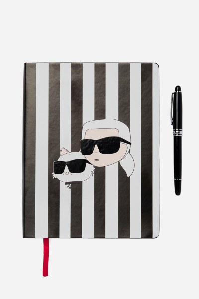 ZOŠIT KARL LAGERFELD IKON NOTEBOOK + PEN SET - Fotografia č. 2