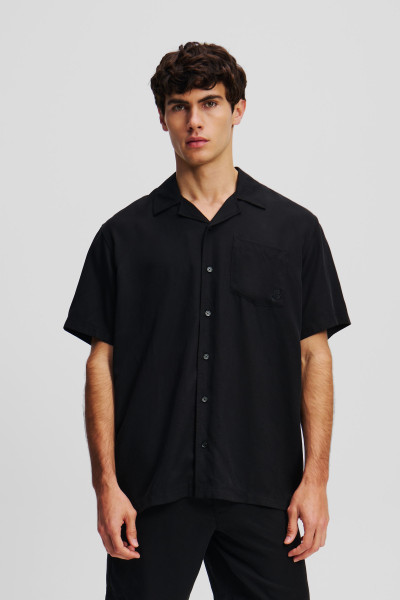 ING KARL LAGERFELD SSLV KAMEO TENCEL SHIRT - Kép 1