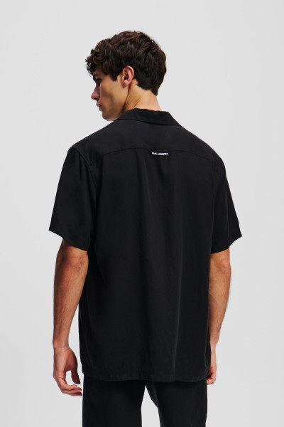 ING KARL LAGERFELD SSLV KAMEO TENCEL SHIRT - Kép 3