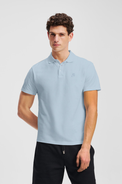 PÓLÓ KARL LAGERFELD KAMEO LOGO PIQUE POLO - Kép 1