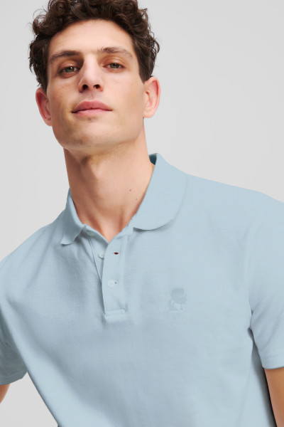 PÓLÓ KARL LAGERFELD KAMEO LOGO PIQUE POLO - Kép 4
