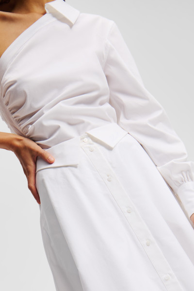 SUKŇA KARL LAGERFELD POPLIN SKIRT - Fotografia č. 4