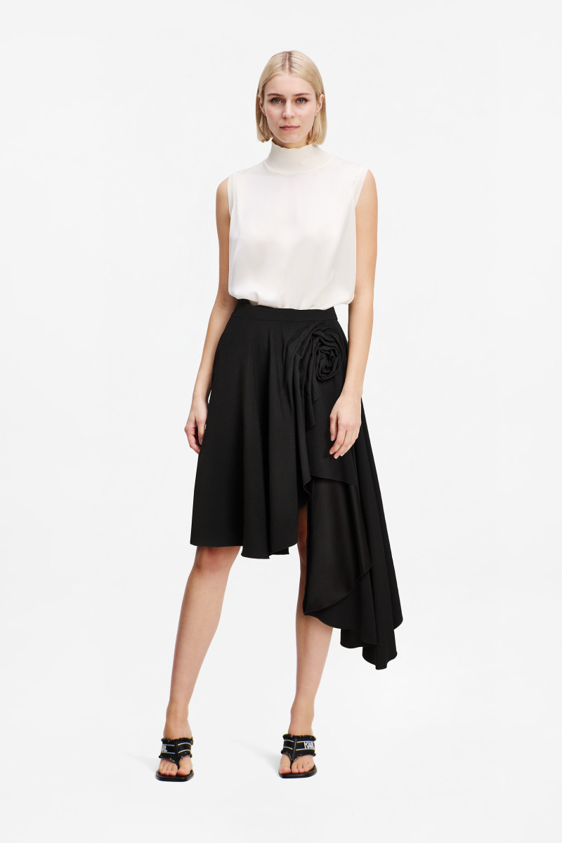 Sukňa Karl Lagerfeld Karl Studio Skirt Black