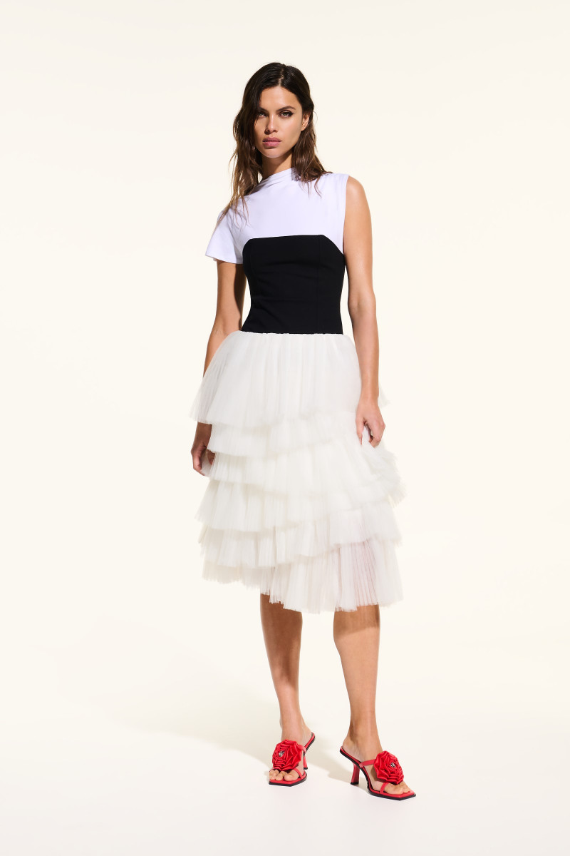 Sukňa Karl Lagerfeld Tuile Skirt White