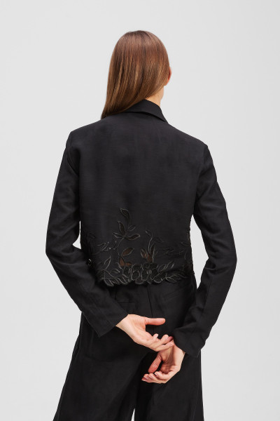BUNDA KARL LAGERFELD EMBROIDERY CUT OUT JACKET - Fotografia č. 3