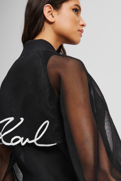 BUNDA KARL LAGERFELD MESH BOMBER - Fotografie č. 4