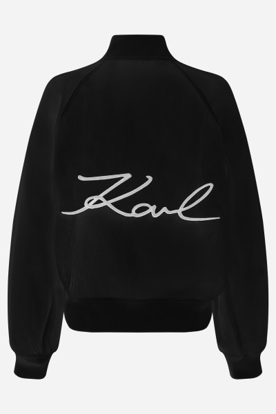 BUNDA KARL LAGERFELD MESH BOMBER - Fotografie č. 6