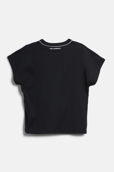 TRIČKO KARL LAGERFELD LOGO PIPING T-SHIRT - Fotografia č. 2