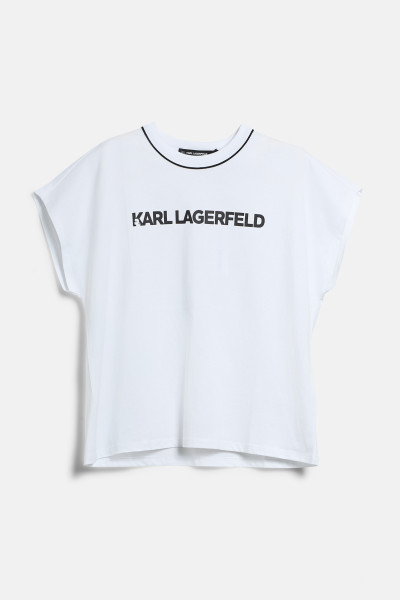 TRIČKO KARL LAGERFELD LOGO PIPING T-SHIRT - Fotografia č. 1